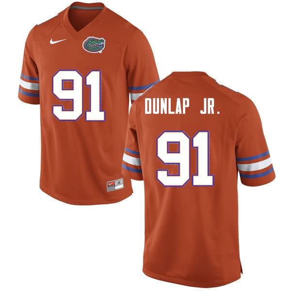 Men's NCAA Florida Gators Marlon Dunlap Jr. #91 Stitched Authentic Nike Orange College Football Jersey SAW3165LQ